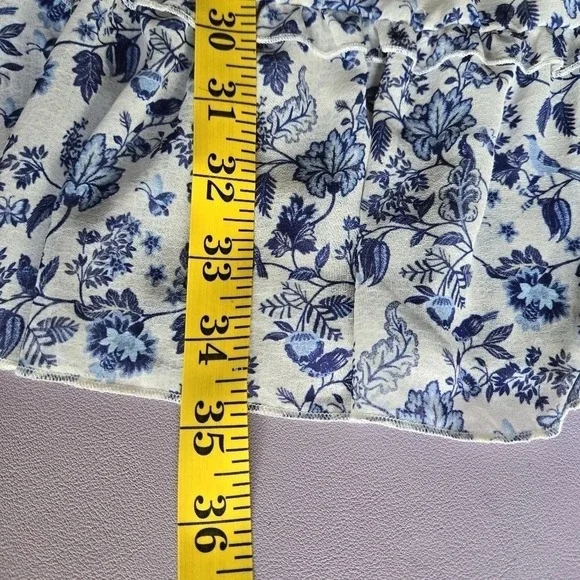 Super‎ Natural by Secret Mission Floral Georgette Mini Dress Size S Cottagecore - Picture 9 of 10